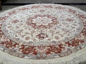 Круглый ковер шерсть шелк Tabriz 2 m Иран (WSR442) — изображение 2