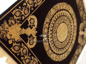 Элитный шелковый ковер ручной работы Versace 2.5x2.5 Иран / SK1217 — изображение 2