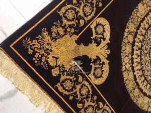 Элитный шелковый ковер ручной работы Versace 2.5x2.5 Иран / SK1217 — изображение 3