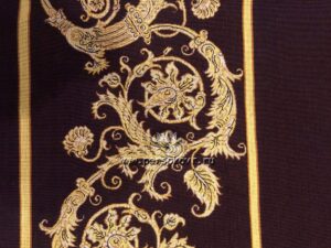 Элитный шелковый ковер ручной работы Versace 2.5x2.5 Иран / SK1217 — изображение 4