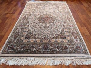 Коврики шелковые Flora beige GMS29, пара — изображение 5