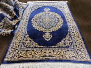 Прикроватные коврики Versace Silk GMS2, темно-синие 2 шт. — изображение 3