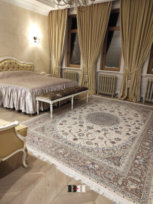 Ковер с медальоном, машинно-ручной работы Tabriz GSS-1524 cream/brown — изображение 16