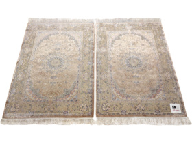Коврики Isfahan, розово-коричневые, 2 шт. Иран GSS-1521 khaki/S