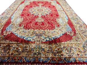 Коврики 1х1.5 мягкий ворс из шелка Qum GMS25-red/S, 2 шт. — изображение 3