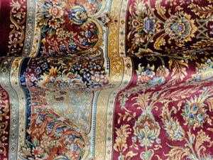 Бордовый ковер Qum, модальный шелк, Иран, Shila red GMS40 — изображение 13