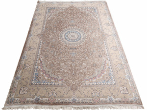 Ковер Isfahan, машинно-ручной работы, розово-коричневый, Иран GSS-1521 khaki — изображение 3