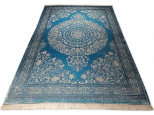 Шелковый ковер неоклассика, небесно-голубой, Versace light blue GMS23 — изображение 7